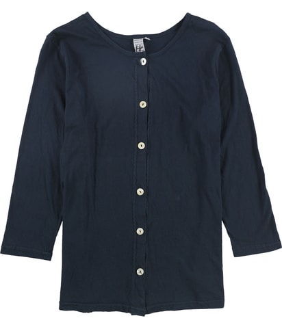 Solid Cardigan Blouse