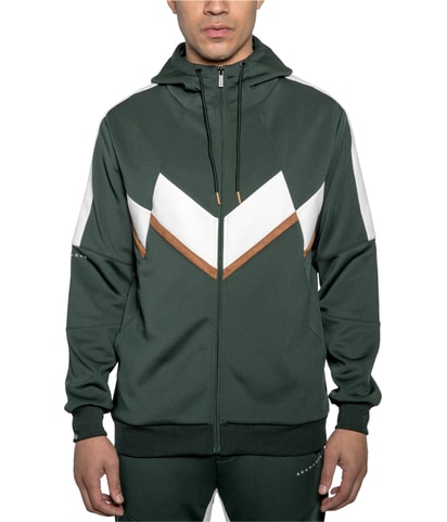 Chevron Zip Hoodie Sweatshirt