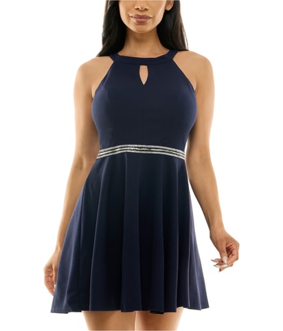 Embellished Fit & Flare Dress