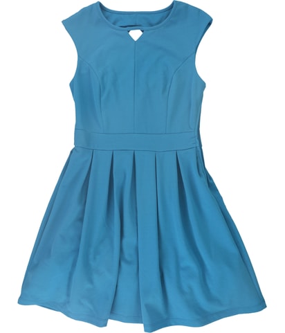 Lattice Back Fit & Flare Dress