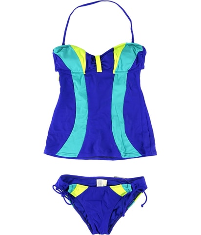 Colorblocked 2 Piece Tankini