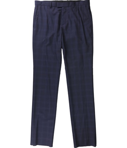 Spacedye Grid Straight Leg Slacks Dress Pants