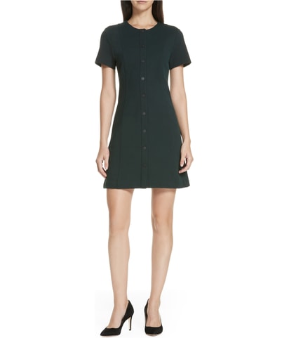 Snap Front Shift Dress