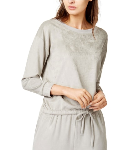 Faux Suede Knit Sweater
