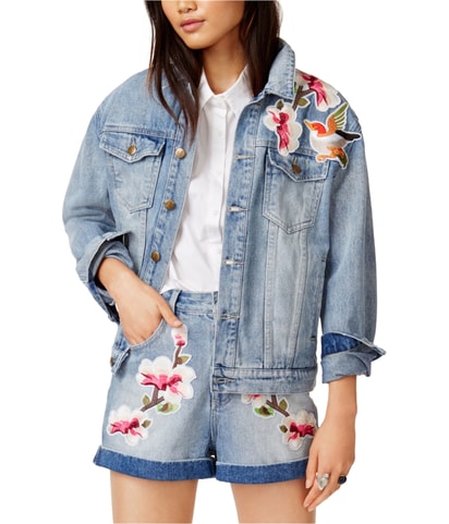 Patched Denim Jacket