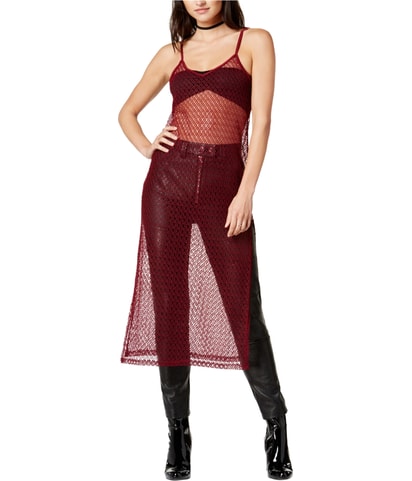 Twin Fishnet Tunic Midi Dress