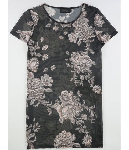 MinkPink Floral-Print Illusion Tunic Dress