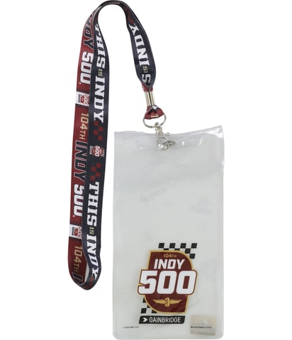 Indy 500 Oversized Credential Lanyard Souvenir