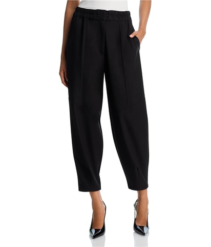 Balloon Tapered Flowy Paperbag Dress Pants