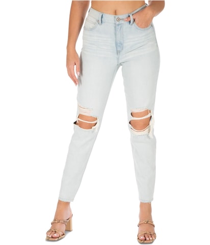 Real Curve Distressed Tapered Skinny Mom Jeans