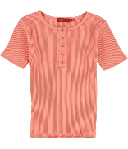 Ribbed Henley Shirt
