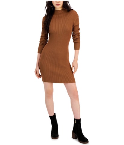 Rib Knit Sweater Dress