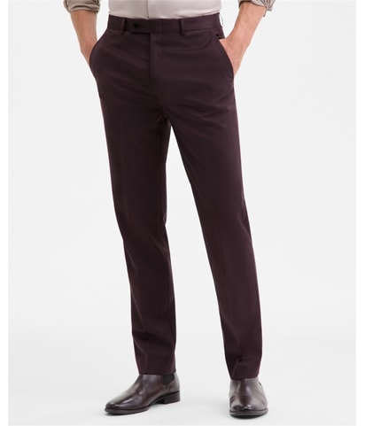 Slim Fit Straight Leg Slacks Dress Pants