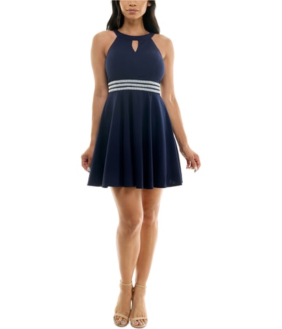 Embellished A-line Dress