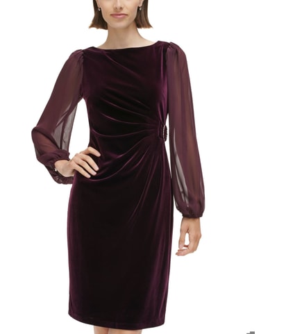 Solid Sheath Dress
