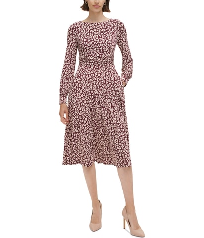 Cheetah Print Midi Dress