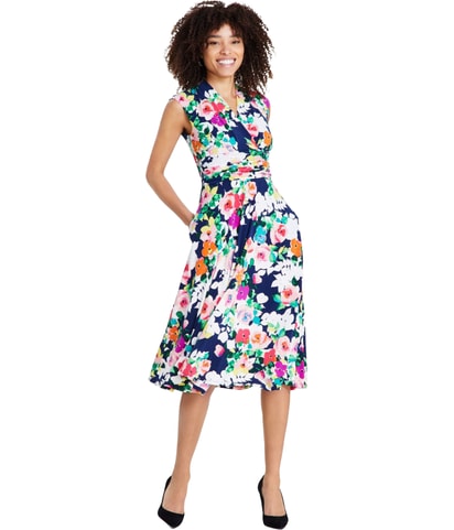 Floral A-line Dress