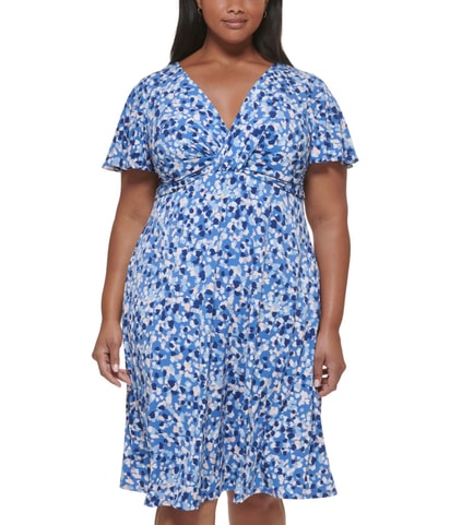 Paint Splotches Shirt Dress