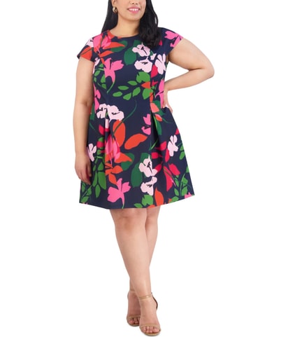 Floral Print A-line Dress