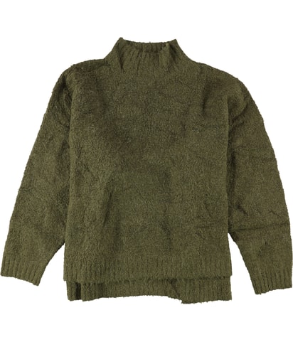 Oversized Mock-Neck Pullover Sweater