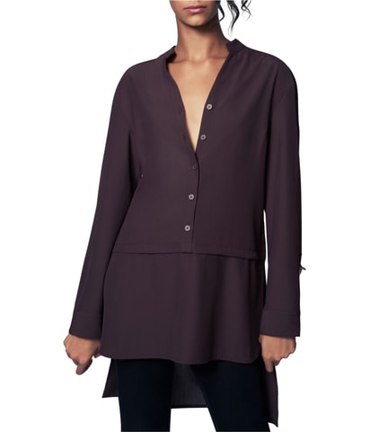 Solid Tunic Blouse
