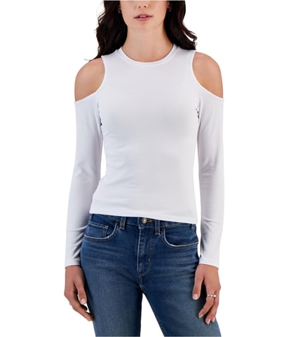 Cold-Shoulder Basic T-Shirt