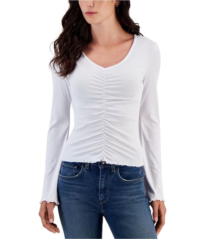 Shirred Front Knit Blouse