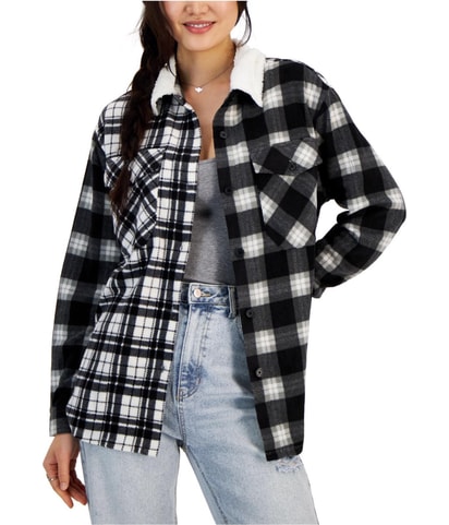 Plaid Polar Fleece Jacket