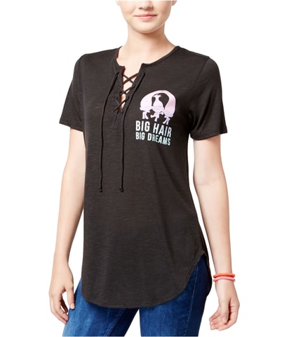 Trolls Big Hair Lace-UP Graphic T-Shirt