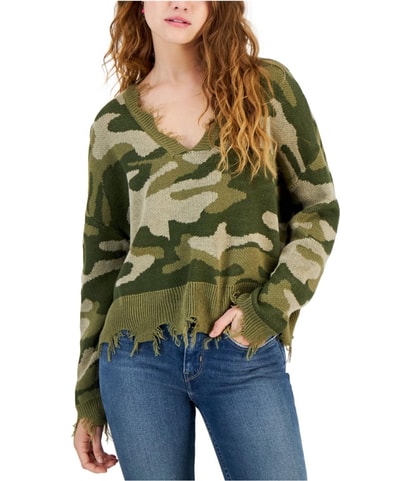 Frayed Edge Pullover Sweater