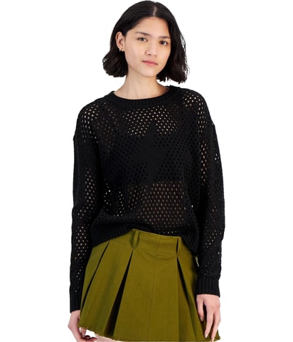 Mesh Pullover Sweater