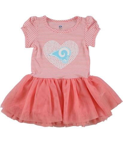 Sequin Heart W/Ram A-line Dress