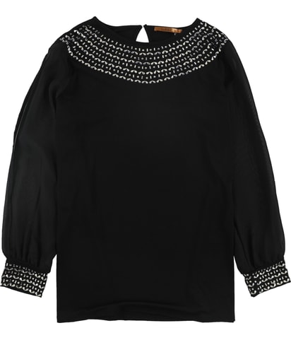 Sheer sleeves Shell Blouse