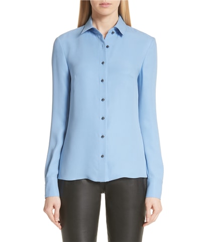 Georgette Button Up Shirt