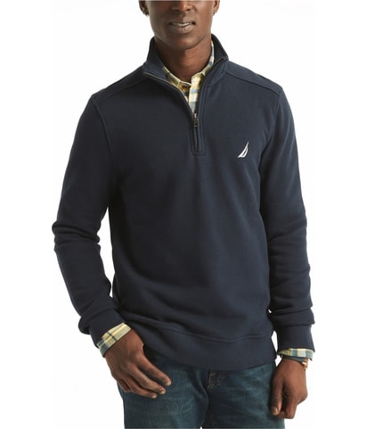 Pique Fleece Quarter-Zip Sweatshirt