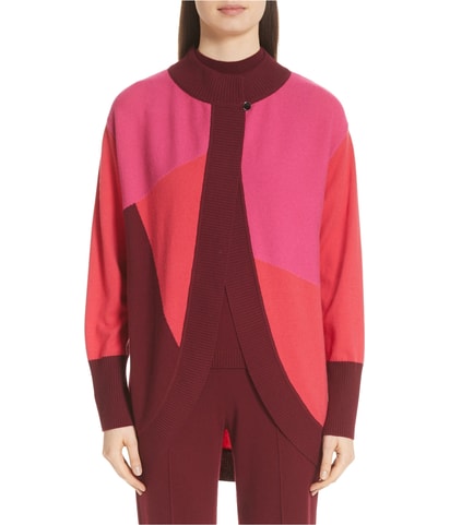 Colorblocked Cardigan Sweater
