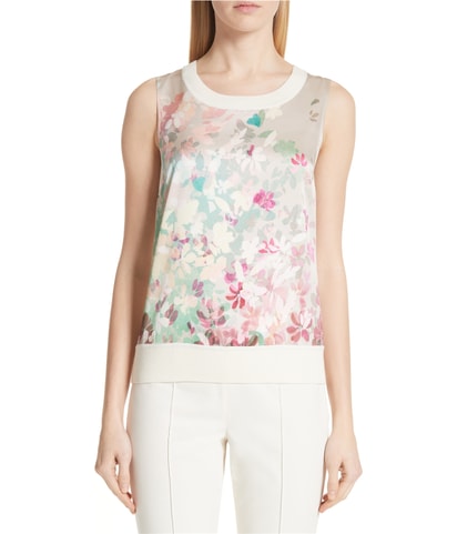 Mixed Media Shell Blouse