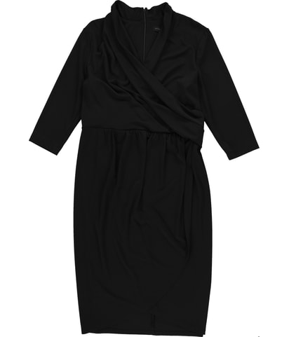 Solid Midi Dress