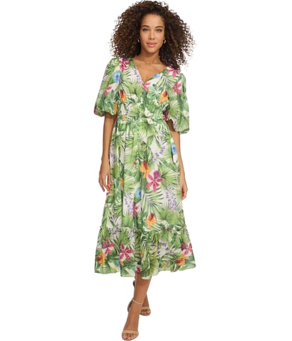 Floral-Print Maxi Dress