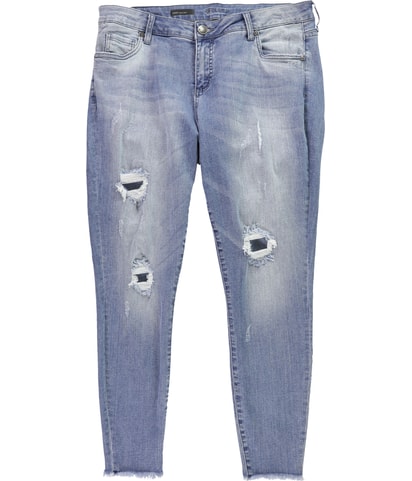 Connie Frayed Hem Straight Leg Regular Cropped Jeans