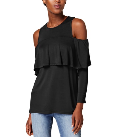 Cold Shoulder Knit Blouse