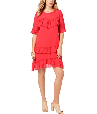 Ruffled A-line Dress