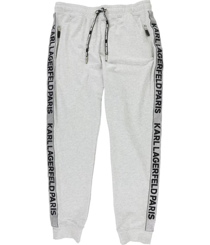 Logo-Tape Tapered Loose Sweatpants Casual Pants
