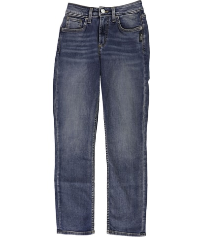 Solid Regular Straight Leg Jeans