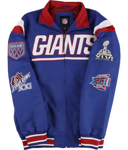 New York Giants 4 Time Super Bowl Champ Bomber Jacket