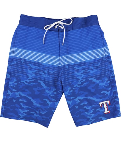 Texas Rangers Lined Camo Swim Bottom Trunks