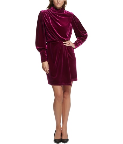 Velvet Blouson A-line Dress