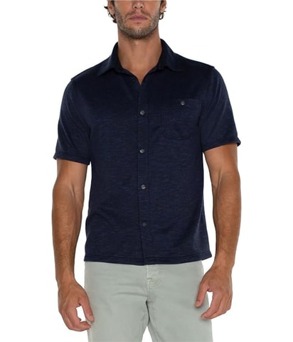 French Terry Button Up Shirt