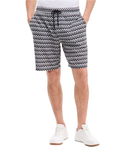 Zig-Zag Jacquard Athletic Walking Shorts