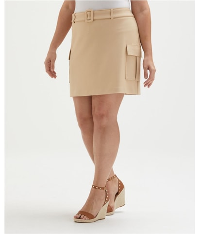 Belted Skort Cargo Skirt